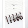 3/5Pcs 5 Flute Titanium Countersink Drill Bit Set With Automatic Center Punch For Woodworking Diy Metal Drilling