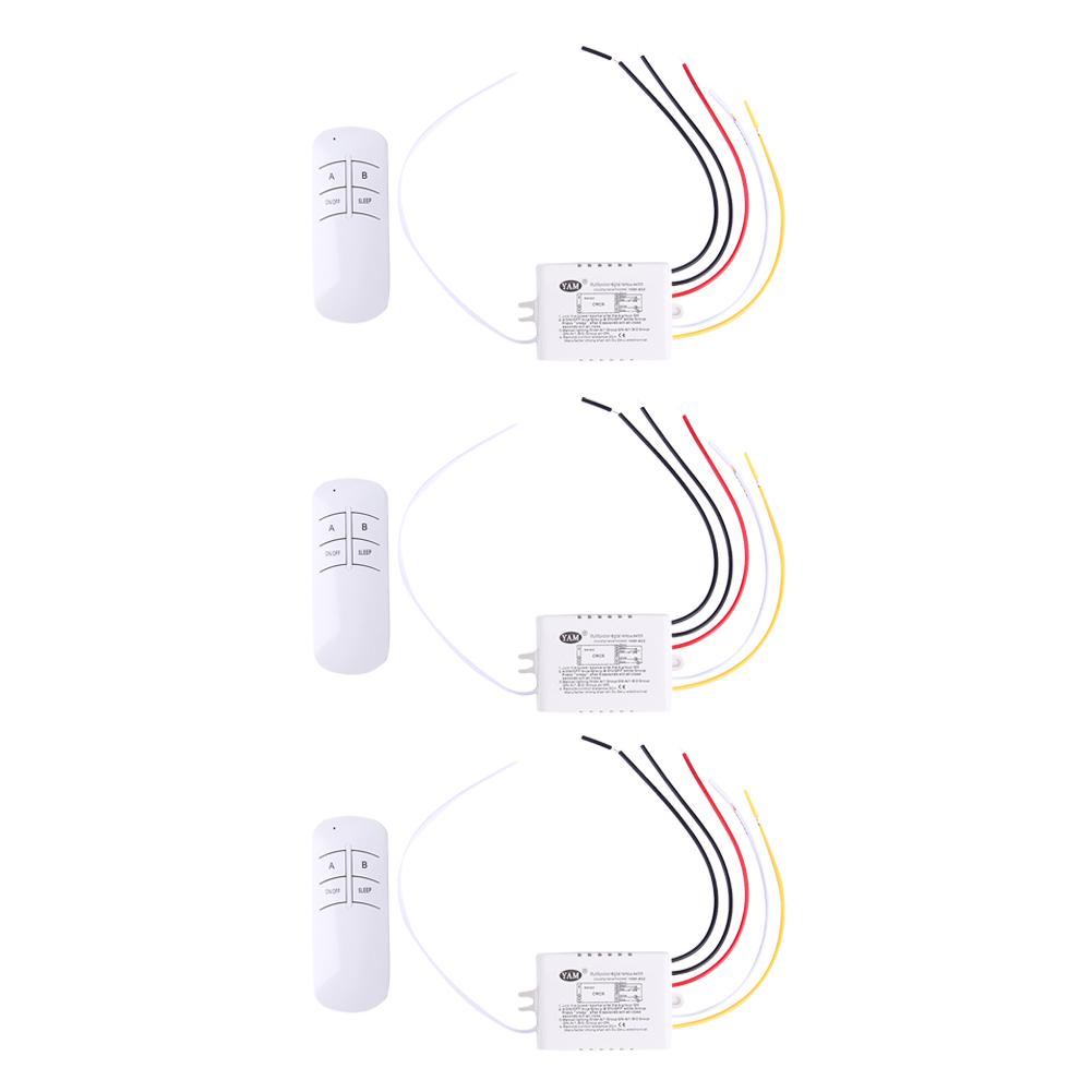 Drahtloser EIN/AUS-Schalter 1/2/3-fach 220V 1/2/3-Kanal Drahtloser Fernbedienungsschalter Digitaler Fernbedienungsschalter für UV-Beleuchtung