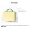 14" Portable Makeup Case: Hangable, Cute ABS Design, Large Capacity, Travel-Friendly Handbag