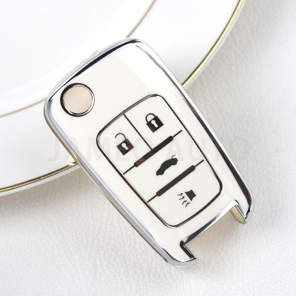 2/3/4/5 Buttons Car Flip Key Cover Case For Chevrolet Cruze Aveo For Buick Opel Corsa Antara Zafira Meriva Insignia Keychain