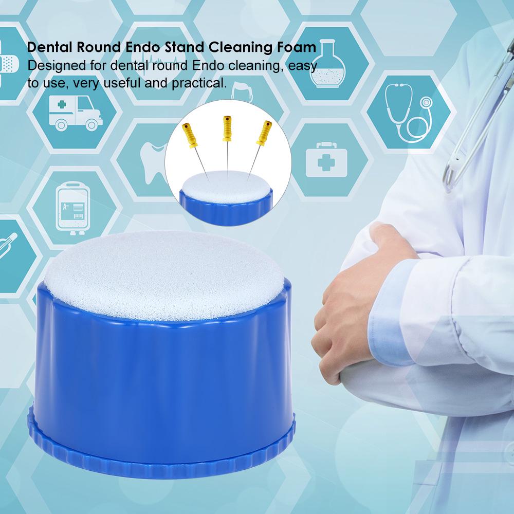 Wosawe Outdoor Sports Dental Round Endo Stand Cleaning Foam File Drills Block Holder With Sponge Autoclavable Dentist Product Dental Tool