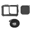 Silicone Lens Cap and Camera Cover Set, Black Carry Case with Open Front Area, Battery Door Access and Outdoor Travel Storage Use Daily