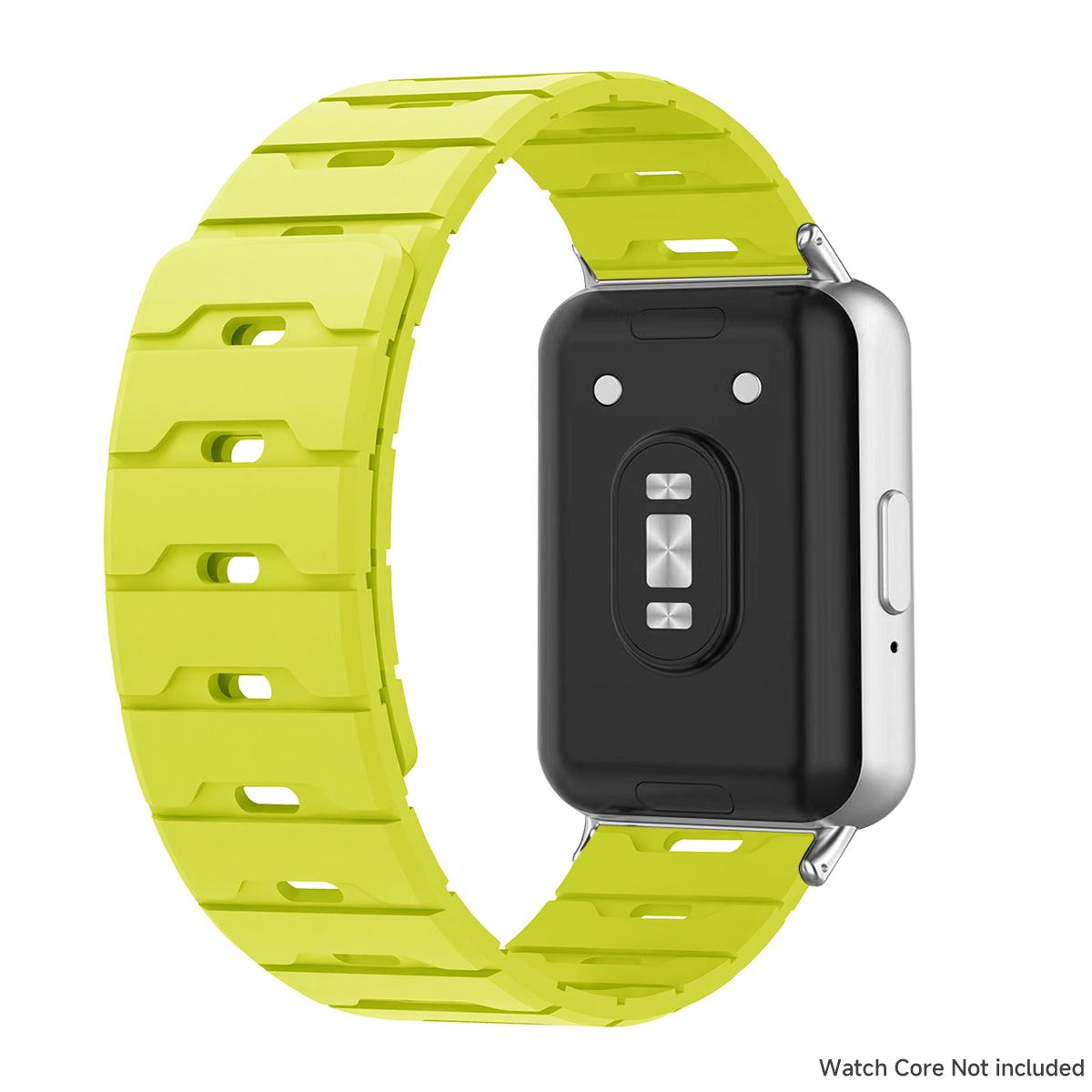 

Two-tones Silicone Strap For Samsung Galaxy Watch Fit 3 Breathable Sports Magnetic Band For Samsung Fit 3 Smartwatch Bracelet For Galaxy Fit 3