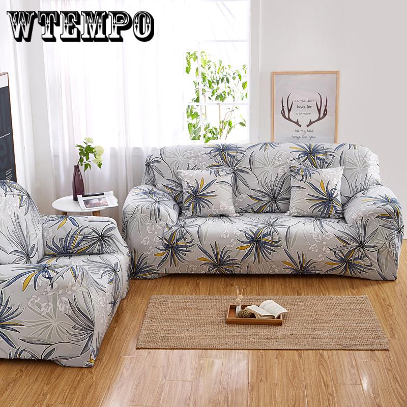Elastic Sofa Cover Printed Slipcover Corner Sofa Cover Stretch Furniture Cover 1/2/3/4 Seater