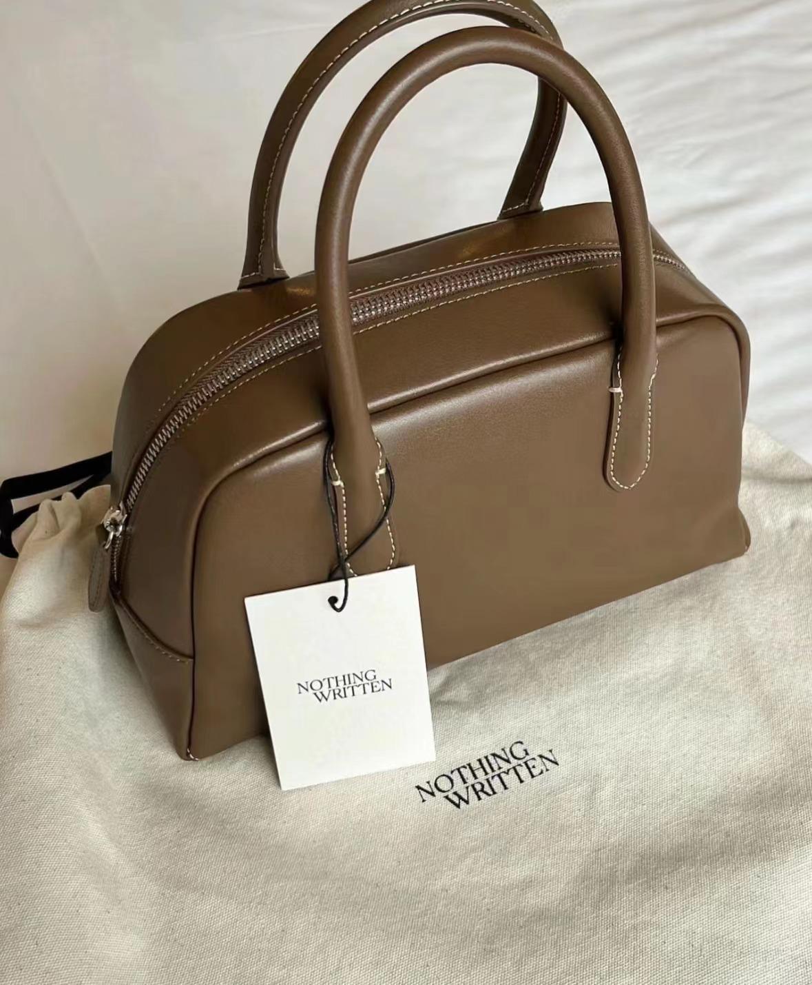 

Сумка NothingWritten из натуральной замши в корейском стиле — сумка для боулинга и гольфа в бостонском стиле