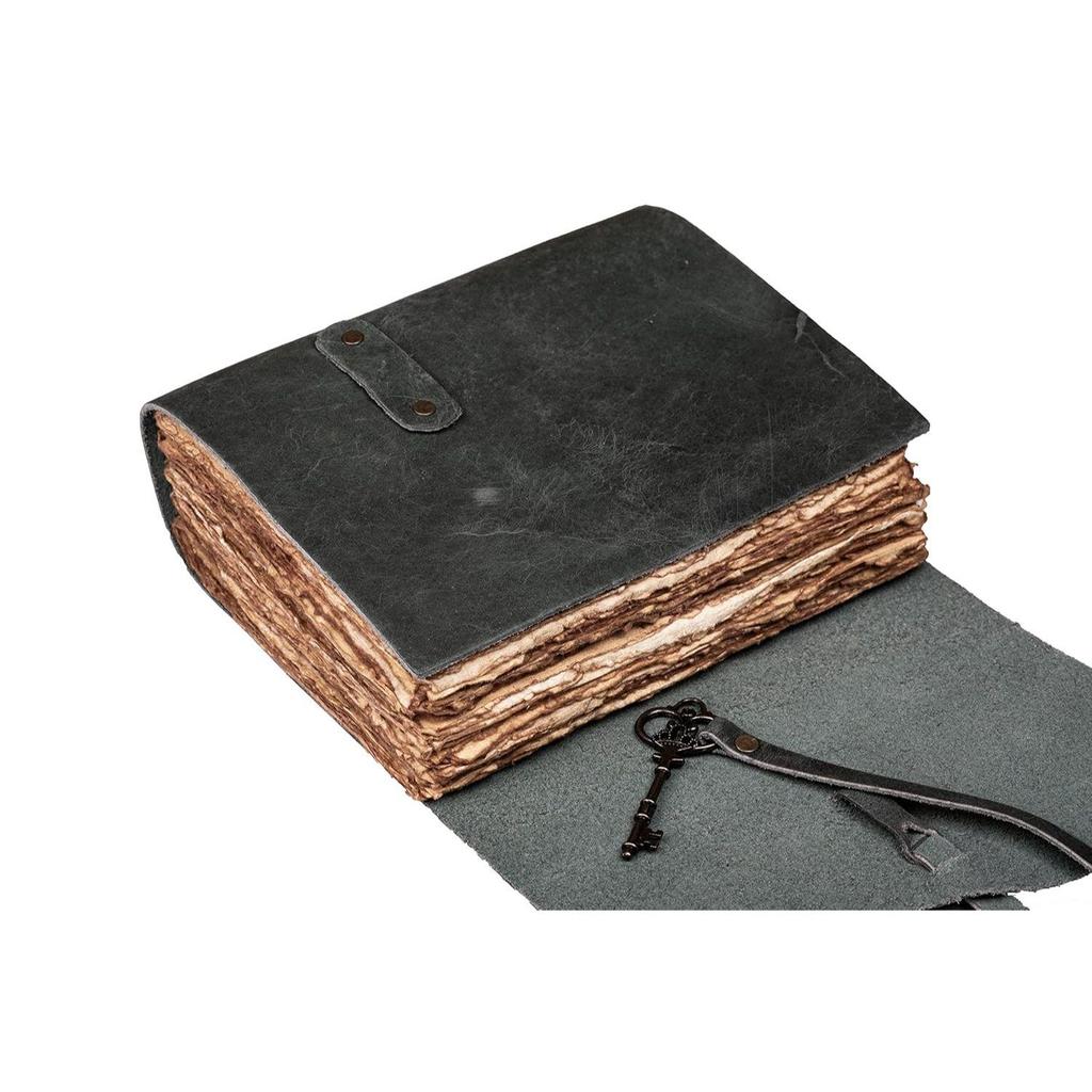Genuine Leather Diary | Vintage Handmade Leather Journal | Premium Antique Key Closure |