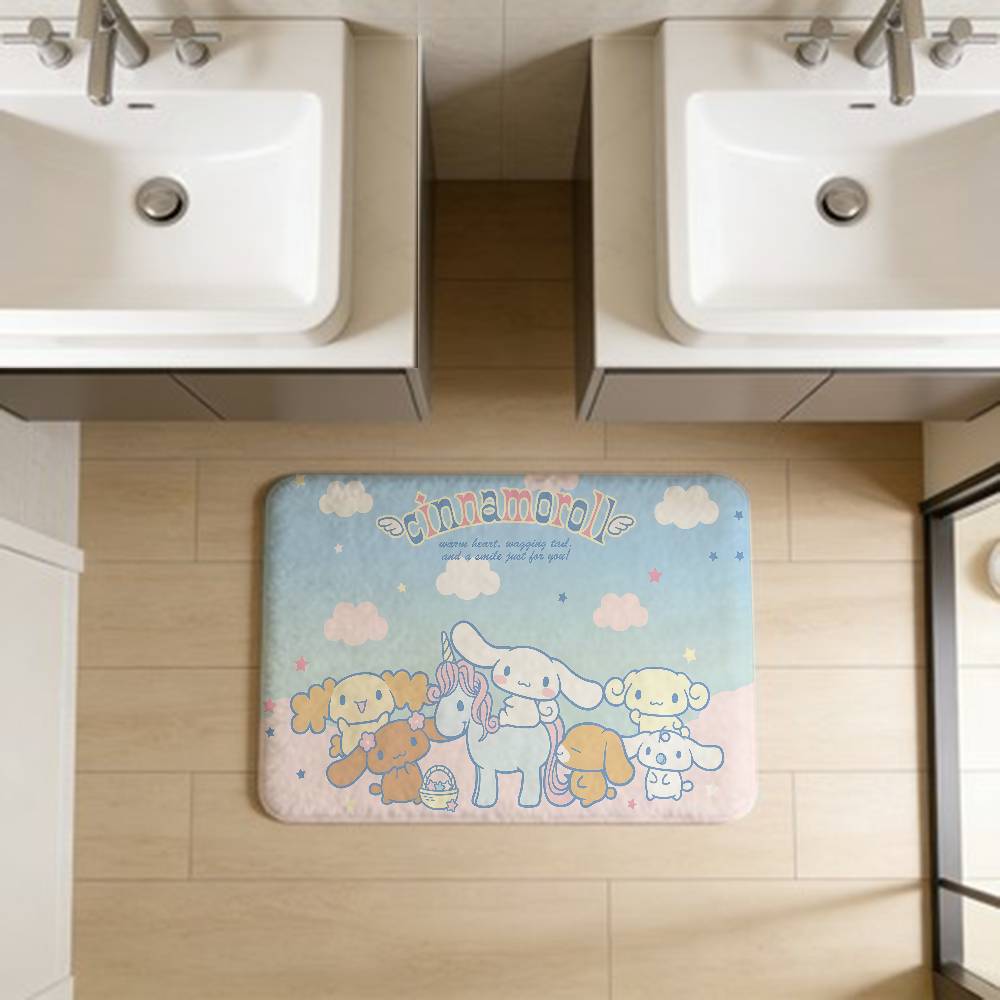 CUTE C-Cinnamoroll CARTOON Door Mat Nordic Style Bedroom Living Room Doormat Home Balcony Anti-Slip Alfombra