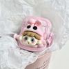 Cute 3d Girl Rabbit Cartoon Bunny Bow Pink Imd Non -Slip Earphone Case For Apple Airpods 1 2 Pro 3 2nd Wireless Bluetooth Box