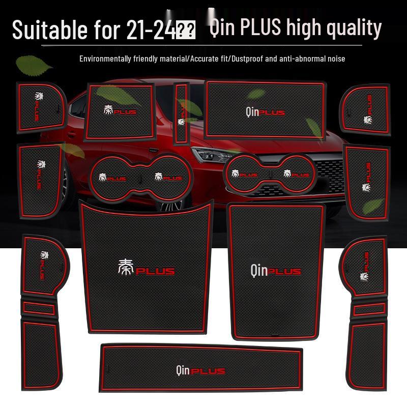 BYD Qin Plus Door Slot Cup Holder Pads: Modified Car Interior Decor