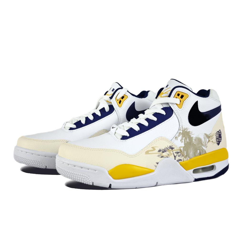 Nike Flight Legacy Ten Thousand Horses Galloping Abrasion Resistant Vintage Basketball Shoes Unisex BQ4212-102(Team1063-)