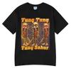 Tung Tung Tung Sahur Funny Baseball Bat Meme Italian Brainrot Tshirt Unisex Women Clothing Fashion T Shirts Summer ONeck Tshirts