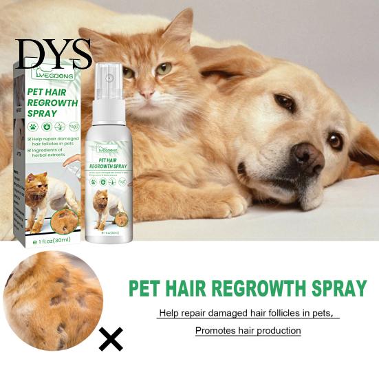 Pet Supplies 30ml Hair Care Spray Anti-shedding Anti-Clumping Growth Fur Repair Damaged Follicles Dog Cat for Puppy