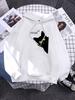 Hoody Big Black Cat Personality Print Hoodie Womens Streetwear Warm Hoodies For Girls Fashion Winter Women Sweatshirt And Hoodie