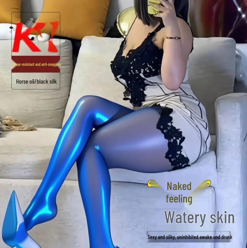 Collant Rouge Taille Plus à l'Huile de Cheval pour l'Été