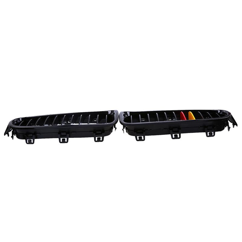 2Pcs Car Front Bumper Center Grilles Black Grills 51137263479 51137263480 for BMW 3-Series F31 Touring 2012 2013 2014 2015-2017