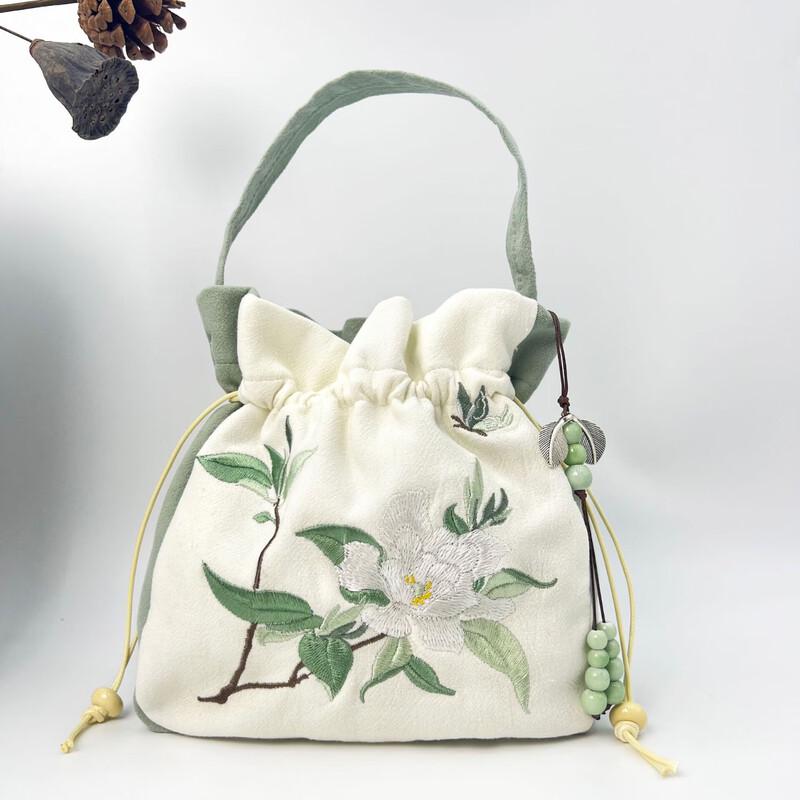REWELL Embroidered Hanfu Style Crossbody Bag with Tassel