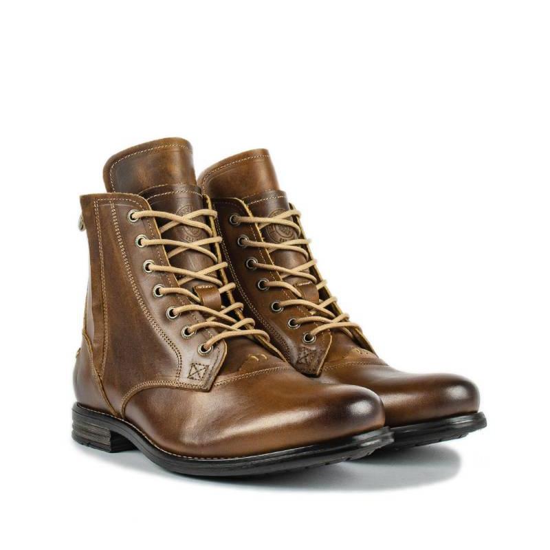 

Men Boots Autumn Exquisite Zip Ankle Handmade Round Toe Low Heel Males Shoes Fashion Leather Concise Leisure Design Boots 46 коричневий