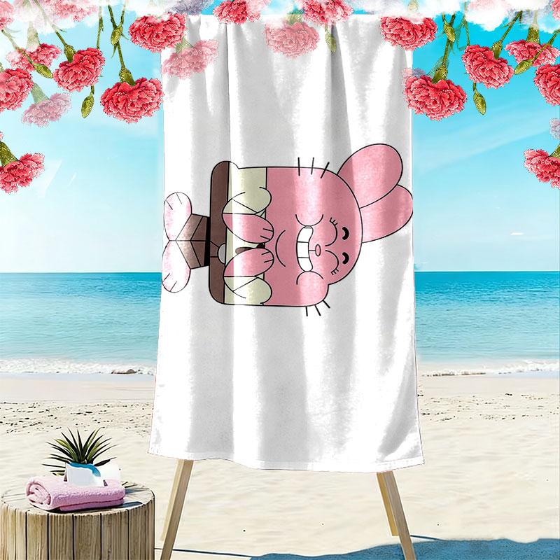 Richard Watterson Print Beach Towel, Large Soft Quick Dry Towel for Beach Camping Swimming