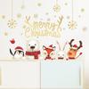 Christmas Window Stickers Santa Claus Stickers Merry Christmas Decoration for Home Gift