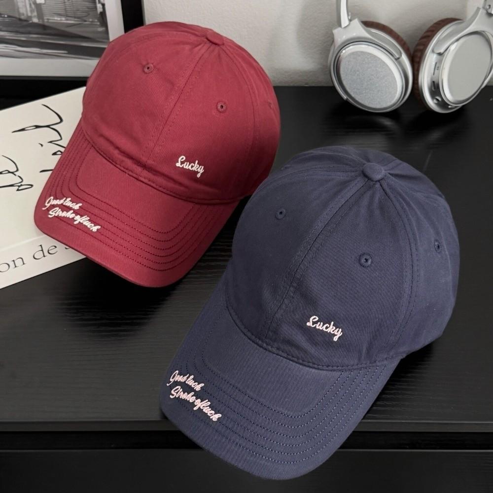 Small Letter Embroidery Embroidery Baseball Cap Peaked Sun Hat Casual Outings
