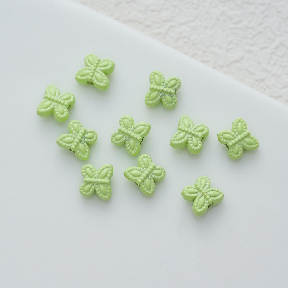 Alloy Paint Macaron Mini Butterfly Beaded Loose Bead Diy Bracelet Earrings Necklace Jewelry Accessories