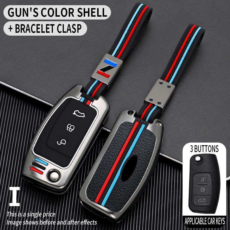 

Car Key Case Cover Shell Fob for Ford Fiesta Focus 2 Ecosport Kuga Escape Falcon B-Max C-Max Eco Sport Galaxy Interior Accessory