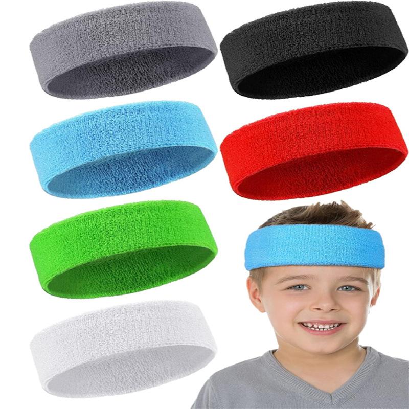 Basketball Sports Headband, Sweat-absorbing Elastic Cotton Headband, Women's Hair Accessories, Solid Color Headband, Cotton Headscarf.