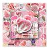 50 Pink Ins Style Doodle Cartoon Fresh Guka Creative DIY Mobile Suitcase Stickers Waterproof