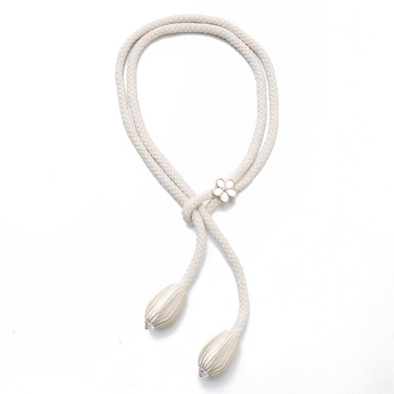 Curtain Tiebacks - Creative Adjustable Oxford Cotton Rope Fasteners, Decorative Window Drape Holders, Practical Home Textile