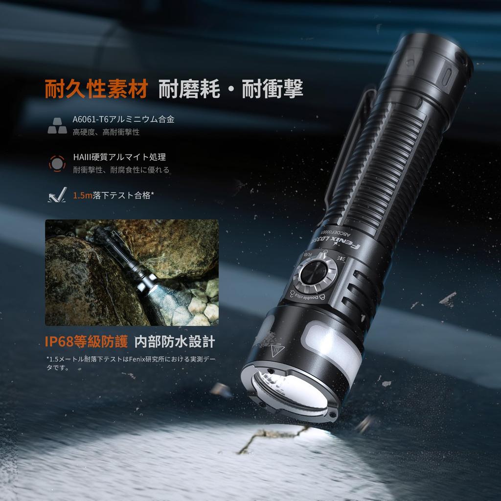 Fenix LD35R Rechargeable LED 1800 IP68 101 Hours 54 Minutes of Battery 337M Beam Portable High Ultra Perfect for Outdoor and 3400mAh Battery Powered