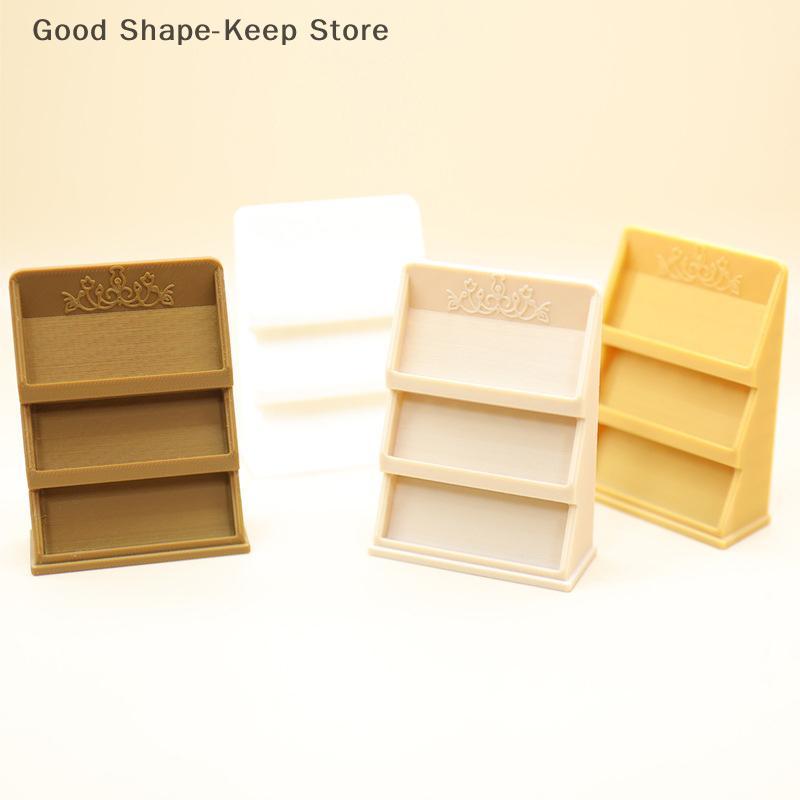 1/12 Scale Mini Book Shelves Display Rack for Dollhouse Study Furniture Micro Scene Ornament Model Doll House Decoration