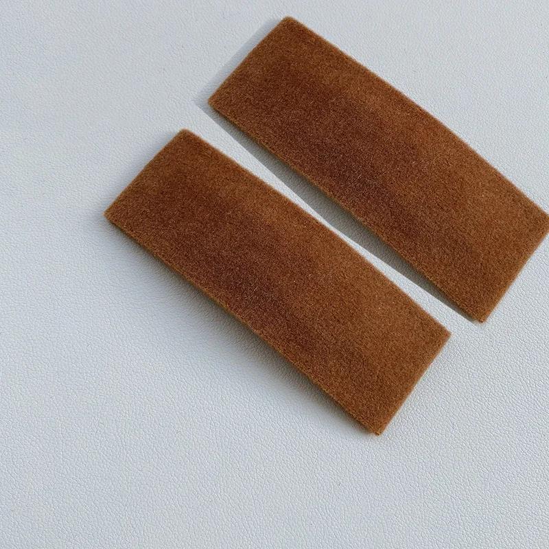 2pc  Retro Solid Velvet Hair Side Clips BB Hairpin for Women Girls Child  Headband Hair Accessories Headwear Ornament