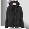 Skijacken 3-in-1-Skijacke für Herren, warm, für den Winter, mit Kapuze, winddicht, wasserdicht, verschleißfest, für den Außenbereich, zum Wandern, Klettern