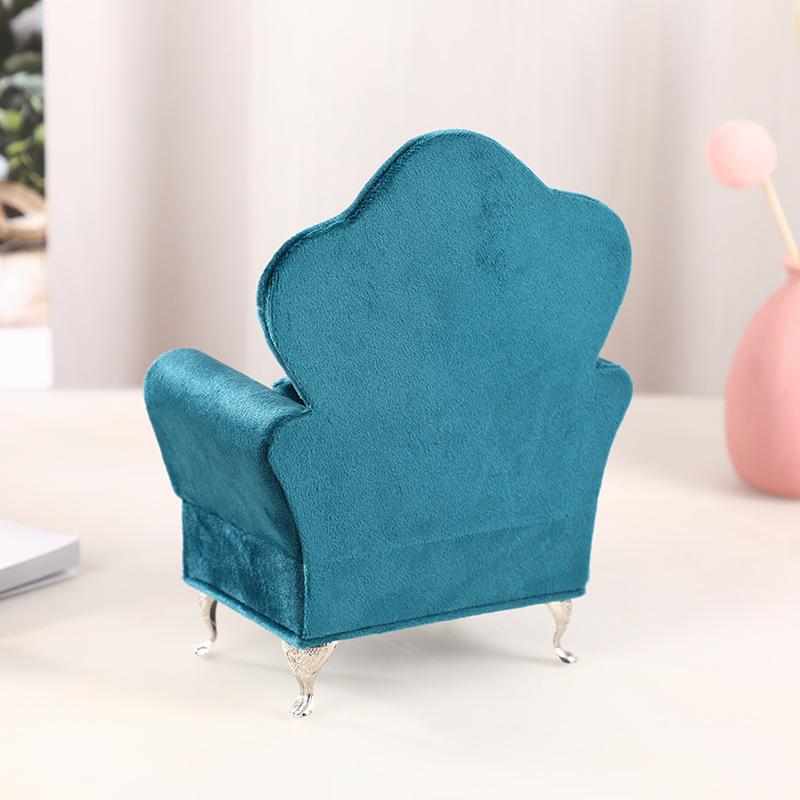 Cross-border European velvet sofa jewelry box sofa small items storage Nordic style cute exquisite storage box ornament