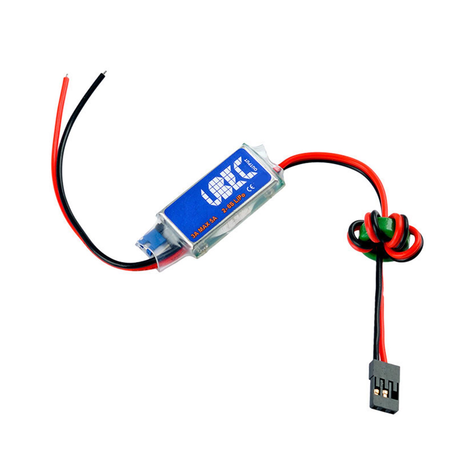

3A Switch Mode UBEC Output 5V 6V Full Shielding Antijamming Switching Regulator 2-6S Lipo for RC Helicopter