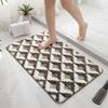 Jacquard Bathroom Rug Plush Fluffy Bath Mat