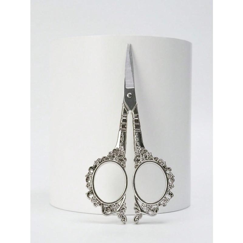 1pc Stainless Steel Manicure Scissors Nail Art Tools Baroque Style Design Nail Scissor Suitable For Daily Home Use Manicure Pedicure Tools