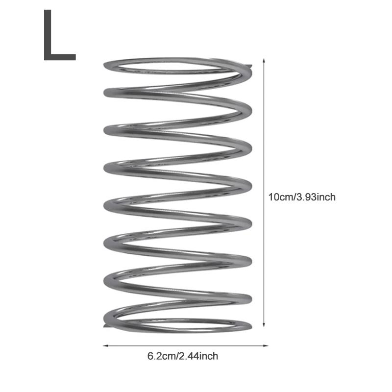 1pcsSpring Stainless Steel Cylindrical Toothbrush Stand Toothpaste Holder Shelves Storage Organizer Kitchen Bathroom Accessories