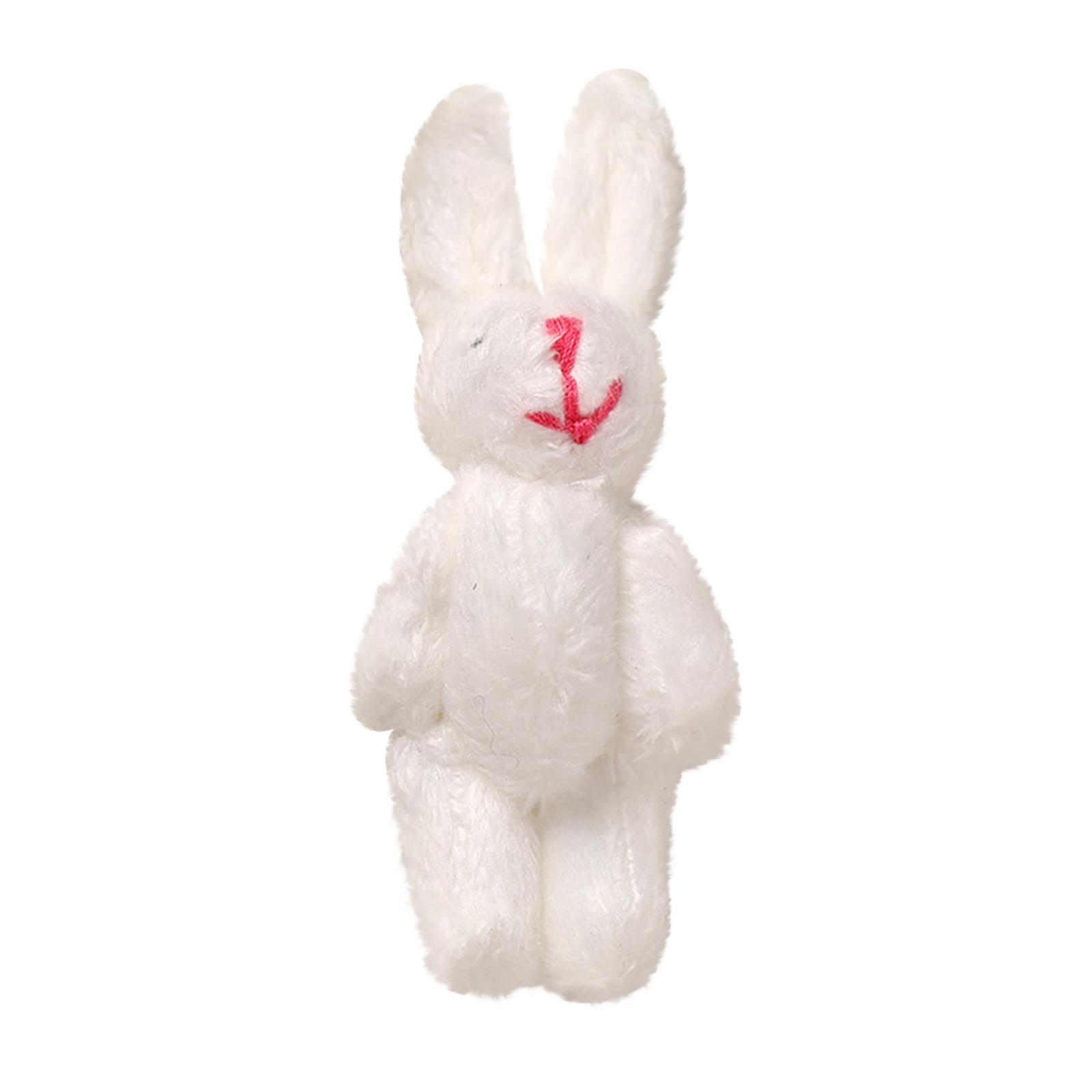 

Easter Plush Bunny Small Joints Bunny Stuffed Animal Gifts, Birthday Cake Wedding Decoration Party Accessories One Size білий
