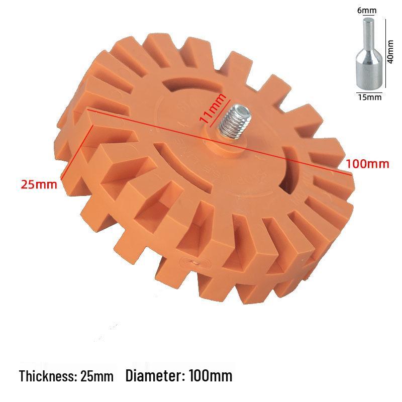 Pneumatic Adhesive & Paint Removal Disc, 4" 20mm, Glue Remover Wheel Gun, Adhesive Scraper Head.