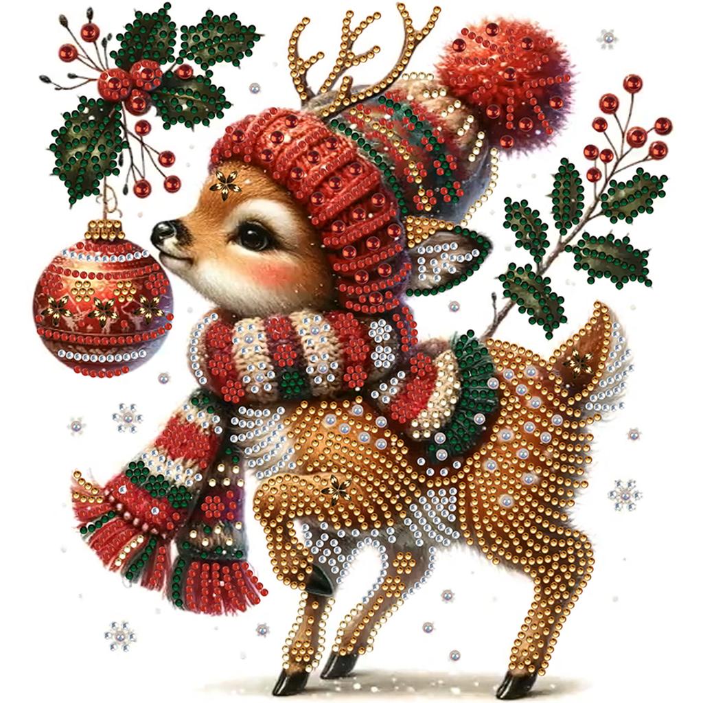 Christmas 5D DIY Diamond Art Painting Kits for Home Wall Decoration Diamond Art Kits DIY Gem Art Diamond Painting Kits 30x30cm