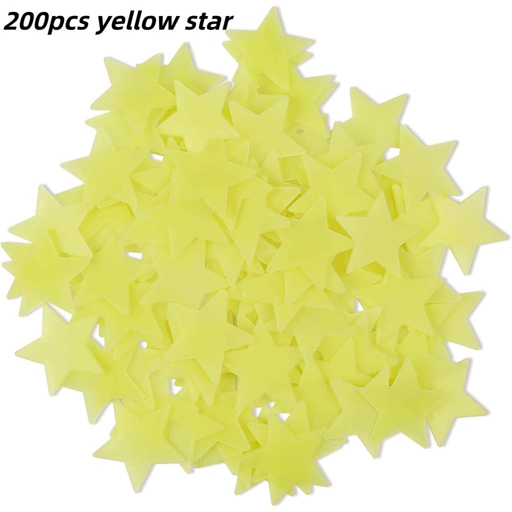 100/300 BUC Stele Luminoase în Întuneric Autocolante de Perete Fluorescente Adezive 3D Decorațiuni pentru Casă Cameră Copii Bebeluși Plafon
