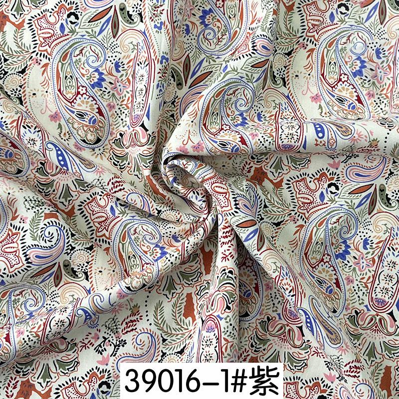 Rayon Fabric Plain Cashew Flower Bohemia Polka Dot Printed Cloth for Sewing Pajamas Skirts Clothes By Meters