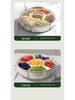 Rotatable Fruit Salad Fresh-Keeping Box: Food-Grade Six-Compartment Storage, Portable & Sealed for Refrigerators.