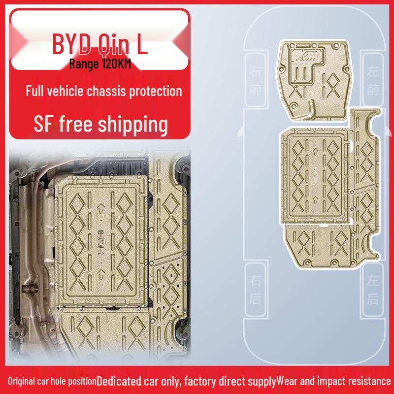 High Endurance Chassis Guard Plate for 2024-25 BYD Qin L Series, Easy Original Car Hole Installation