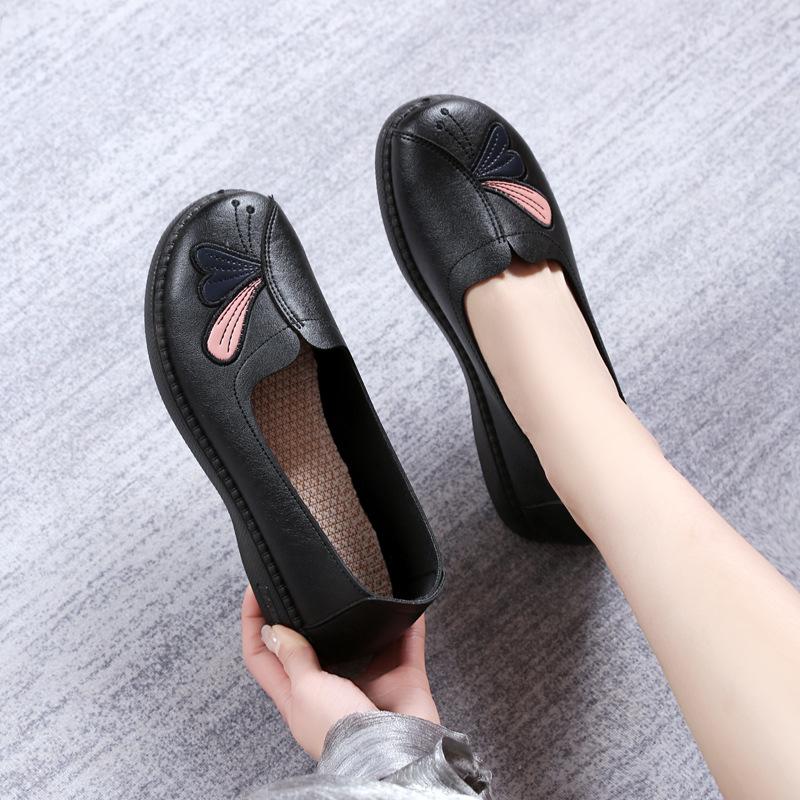 

New Mom Shoes Women s Shoes Casual Single Shoes Flat Comfortable and Soft-soled Shoes 35 чорний