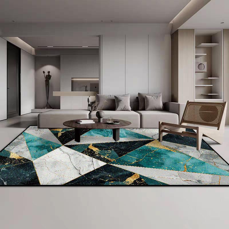 Nordic Geometric CARPET FOR LIVE ROOM Home Decoration Bedroom Luxury Large Area Rugs Flannel Antiskid Lounge Floor Mats Non-slip