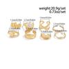 Vintage Smooth Adjustable Joint Open Rings for Women Exaggerated Gold Color Geometric Finger Rings Hip Hop Daily Jewelry Gift New
