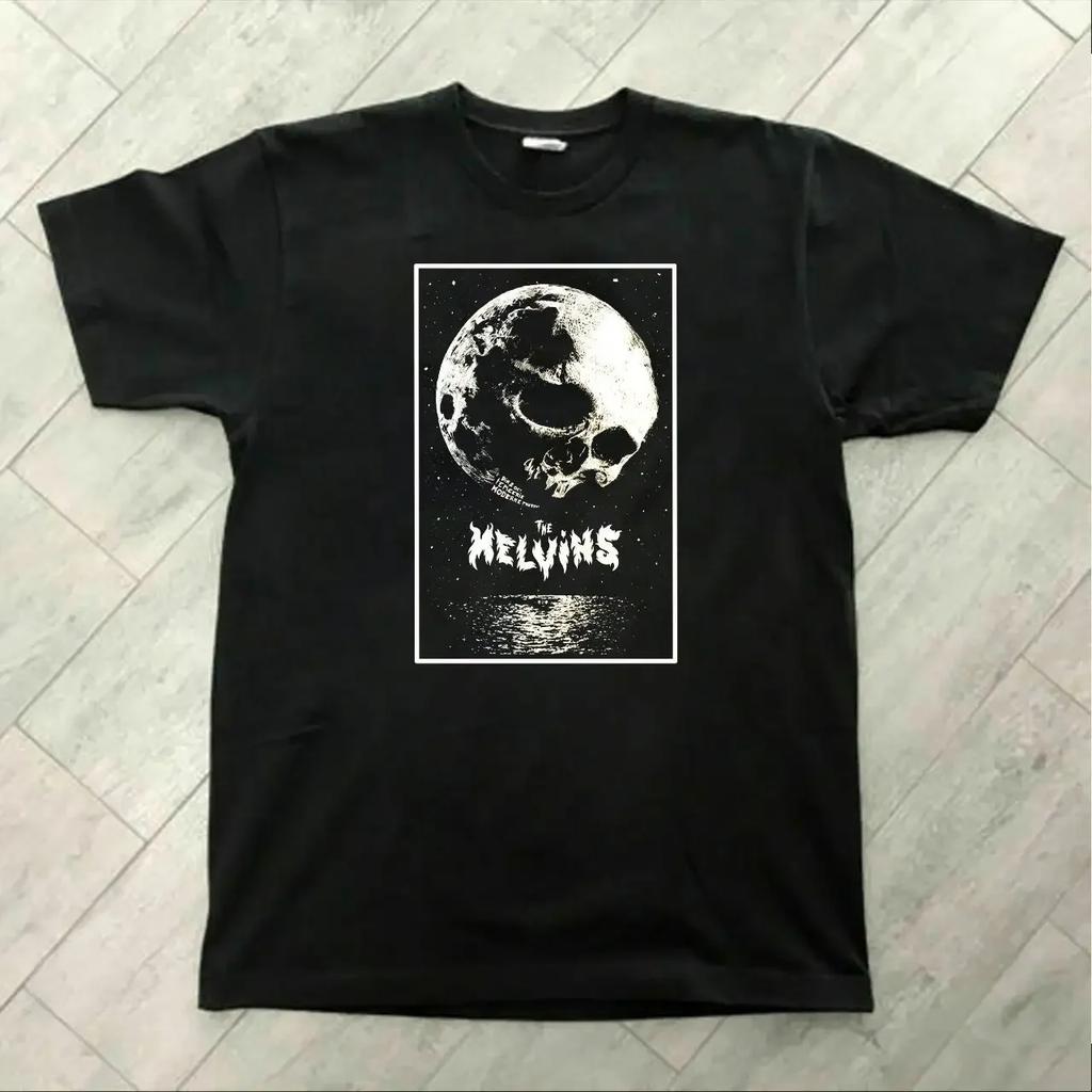The Melvins Concert Tour Moon Logo 2 Side Black T Shirt SweaT S Size S 4XL Adult High Quality B