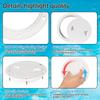 4/6/8In Abs Plastic White Black Round Deck Inspection Plate Hatch Cover Deck Plate Non Slip Detachable For Marine Rv Yacht Boat